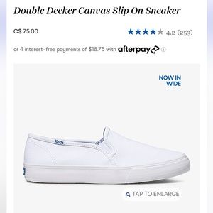 Keds Double Decker Canvas Slip On Sneaker size 9